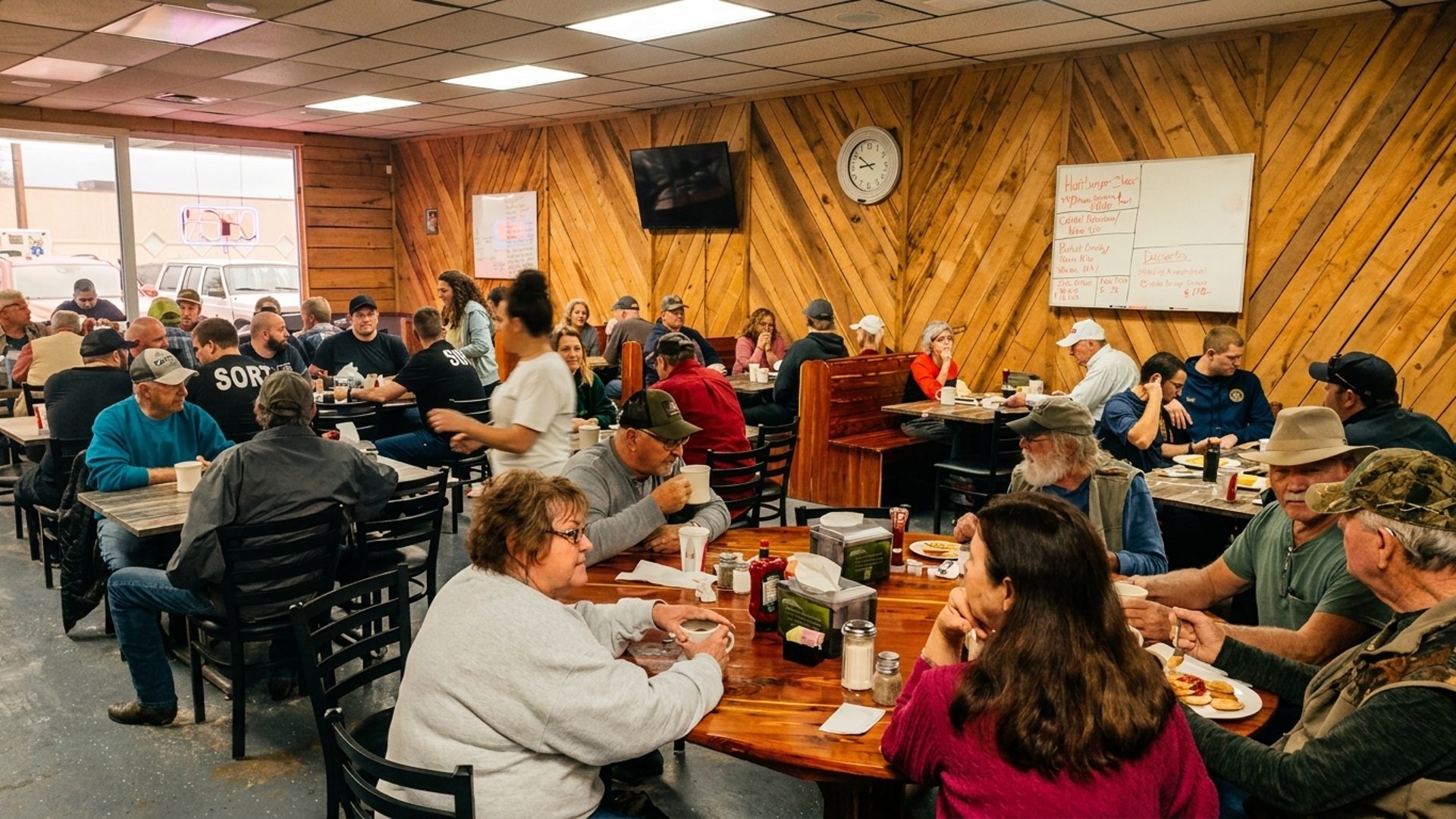 A small town that eats together